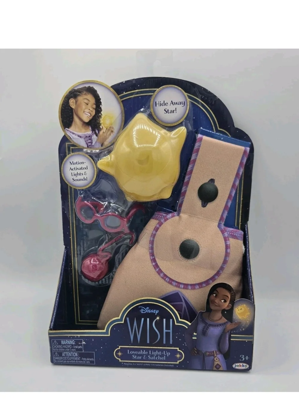 Disney Wish Movie Loveable Light Up Star and Satchel Play Set 4 Pieces New